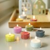 Tea light candle set of 9