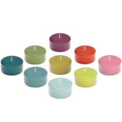 Tea light candle set of 9