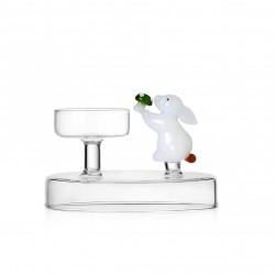 Bougeoir lapin blanc Alice