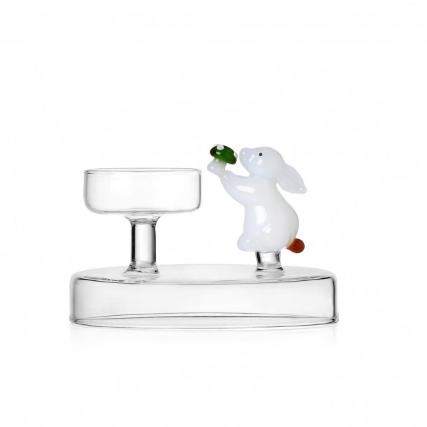 Bougeoir lapin blanc Alice