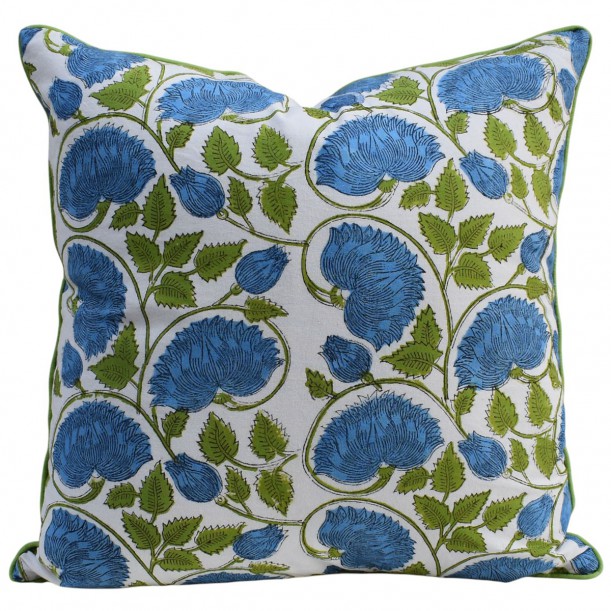 Housse de coussin Kamal Aqua