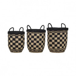 Lot de 3 paniers de rangement