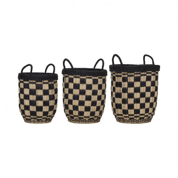 Lot de 3 paniers de rangement