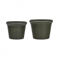 Lot de 2 cache-pots en métal Ivy