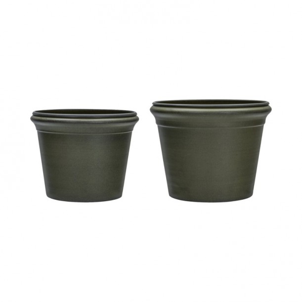 Lot de 2 cache-pots en métal Ivy