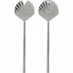 Service à salade en inox Fan