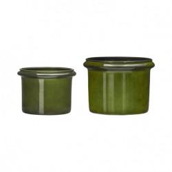 Lot de 2 cache-pots en métal Hoop
