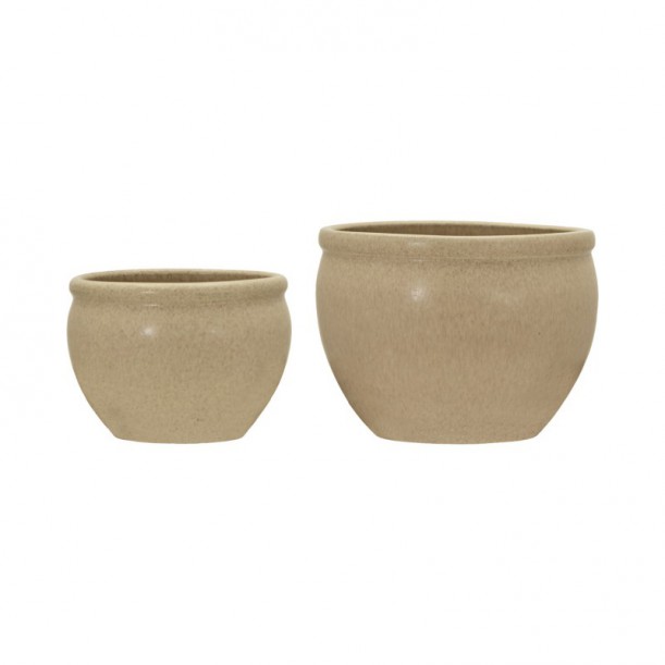 Lot de 2 cache-pots en faïence Vale