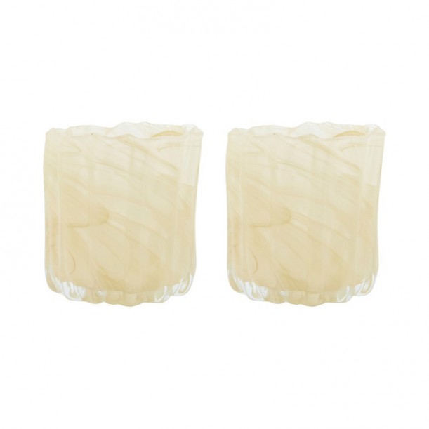 Lot de 2 photophores Curl