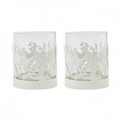 Lot de 2 photophores Lily