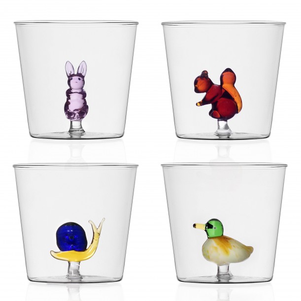Lot de 4 verres Animal Farm 2