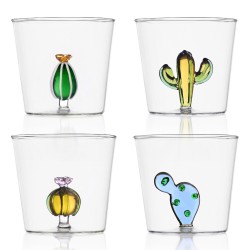 Lot de 4 verres Desert Plants