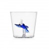 Verre tropical bird bleu Talking Trees