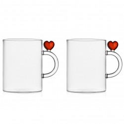 Lot de 2 mugs Cœur
