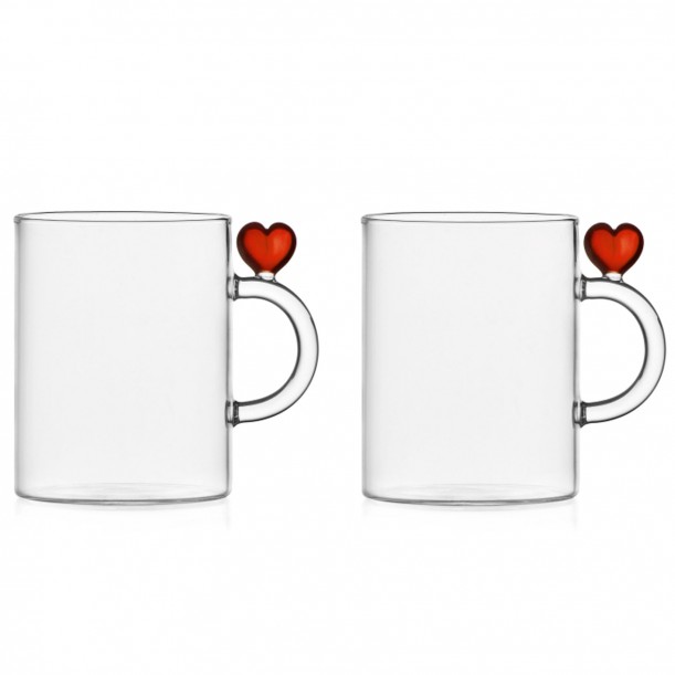 Lot de 2 mugs Cœur