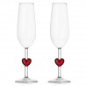 Lot de 2 flûtes Cœur