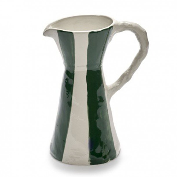 Carafe rayée en grès Charly