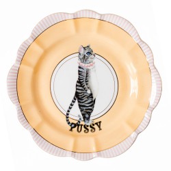 Assiette Chat Flower