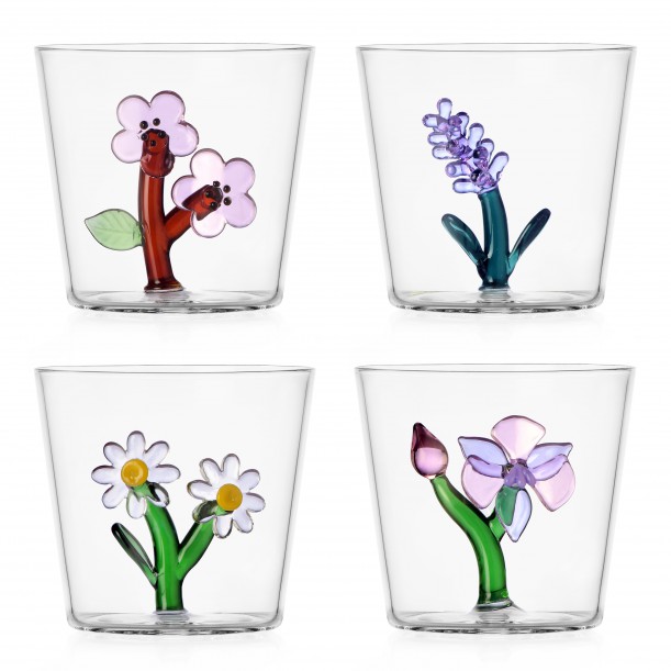 Lot de 4 verres Fruits