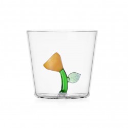 Verre fleur jaune Botanica