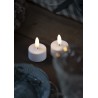 Set de 2 Bougies LED Sille 4 x 2cm Rechargeable