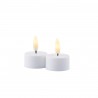 Set de 2 Bougies LED Sille 4 x 2cm Rechargeable