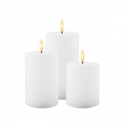 Set de 3 Bougies LED Sille Rechargeable