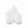 Set of 3 LED Candles Sille Rechargeable