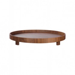 Plateau sur pied en bois rond Wood