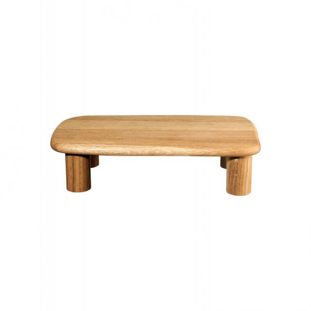 Plateau sur pieds en bois Wood 27 x 16 cm