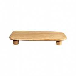 Plateau sur pieds en bois Wood 32 x 15 cm