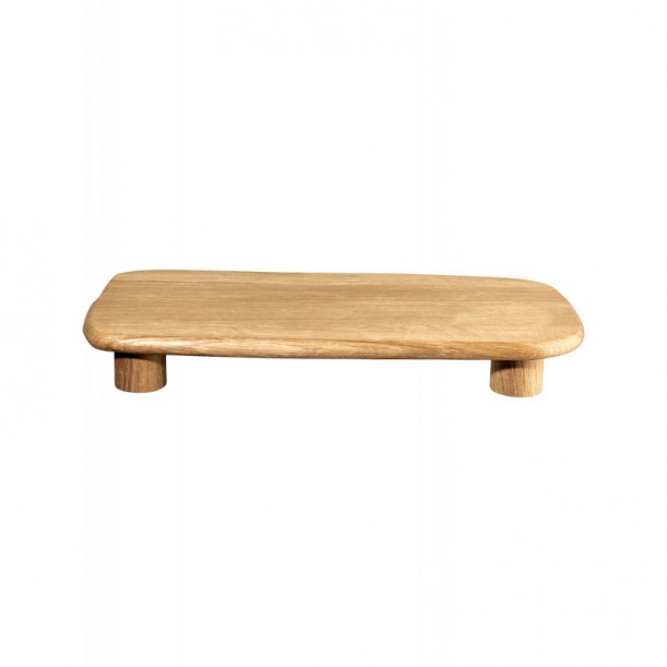 Plateau sur pieds en bois Wood 32 x 15 cm