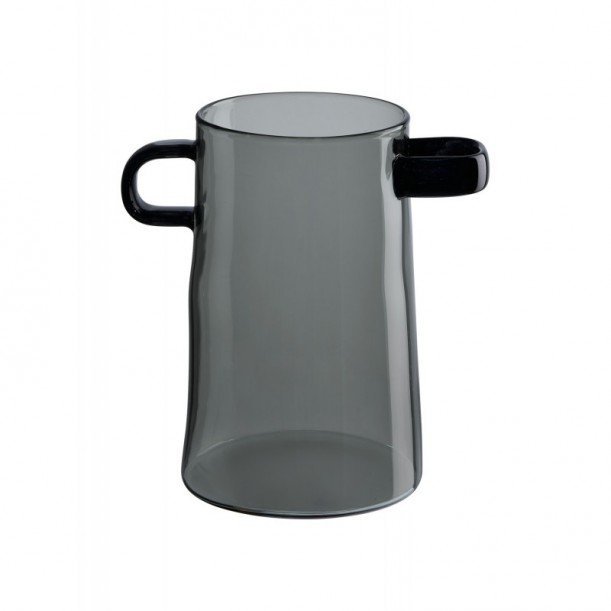 Vase en verre h 17 cm Rayu
