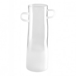 Vase en verre frosted h 28 cm Rayu