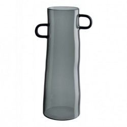 Vase en verre h 28 cm Rayu