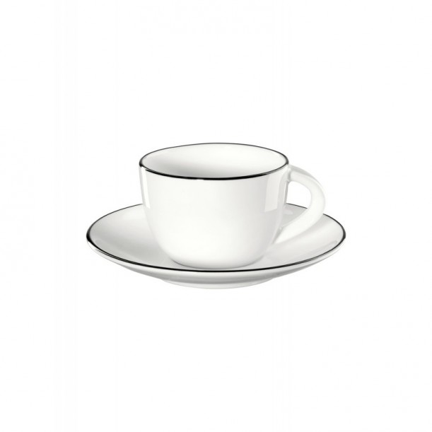 Tasse à espresso avec coupelle Lineo