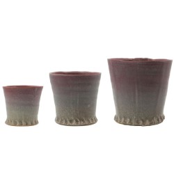 Lot de 3 cache-pots Ville