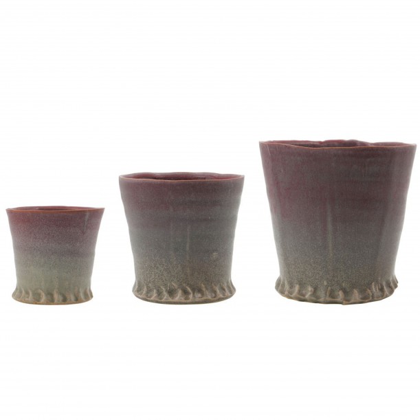 Lot de 3 cache-pots Ville