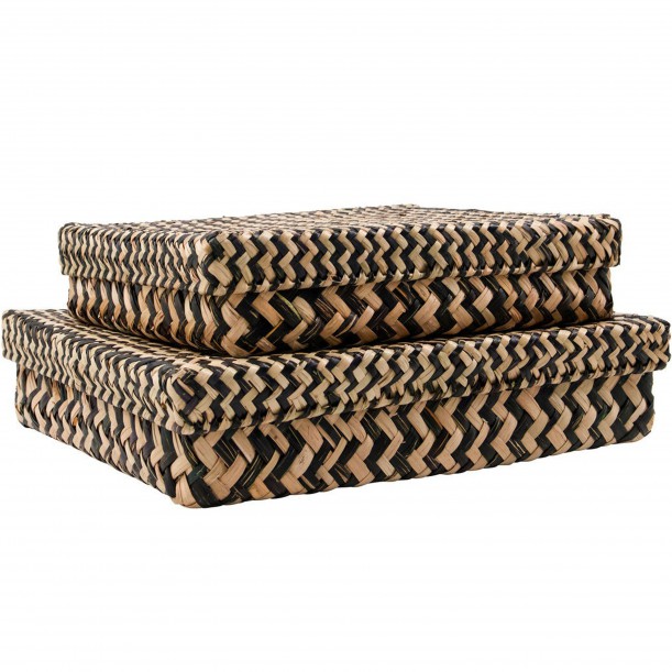 Lot de 2 boites de rangement Ollie