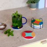 Lot de 6 dessous de verre Rosetta