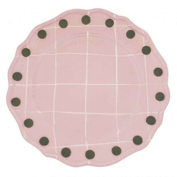 Assiette plate 27cm Quadri