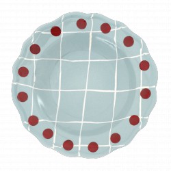 Assiette creuse 23cm Quadri