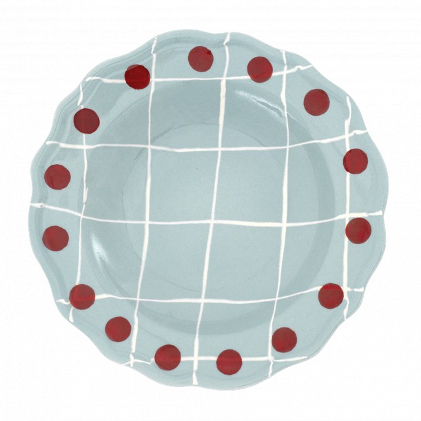 Assiette creuse 23cm Quadri