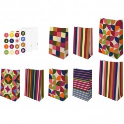 Calendrier de l'Avent lot de 24 sacs