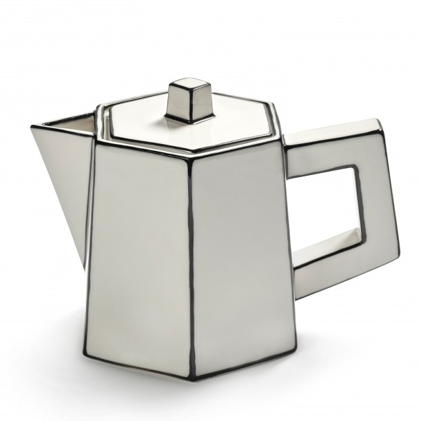 Théière en porcelaine Carte Blanche