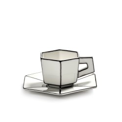 Tasse à espresso et soucoupe Carte Blanche