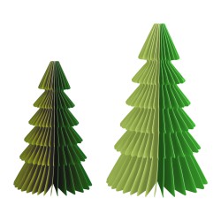 Lot de 2 sapins en papier