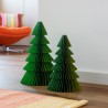 Lot de 2 sapins en papier