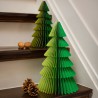Lot de 2 sapins en papier
