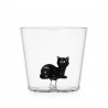 Verre lying black cat TabbyCat